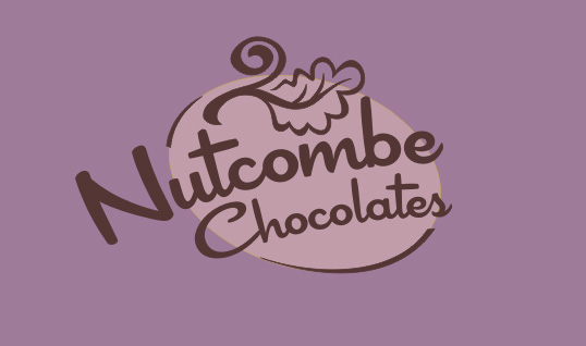 nutcombe chocolates logo design