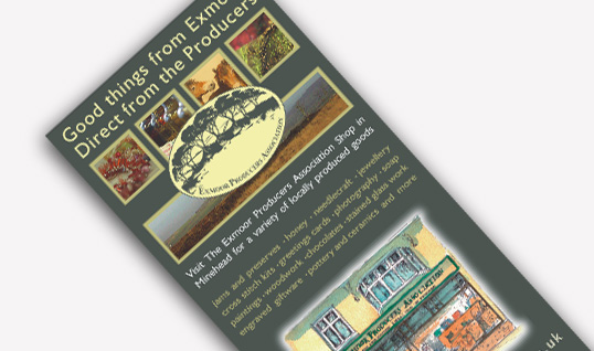 exmoor producers leaflet design