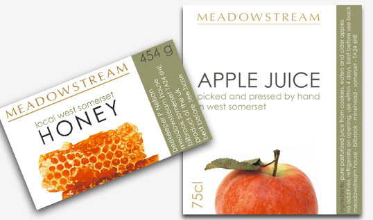 meadowstream food labels design